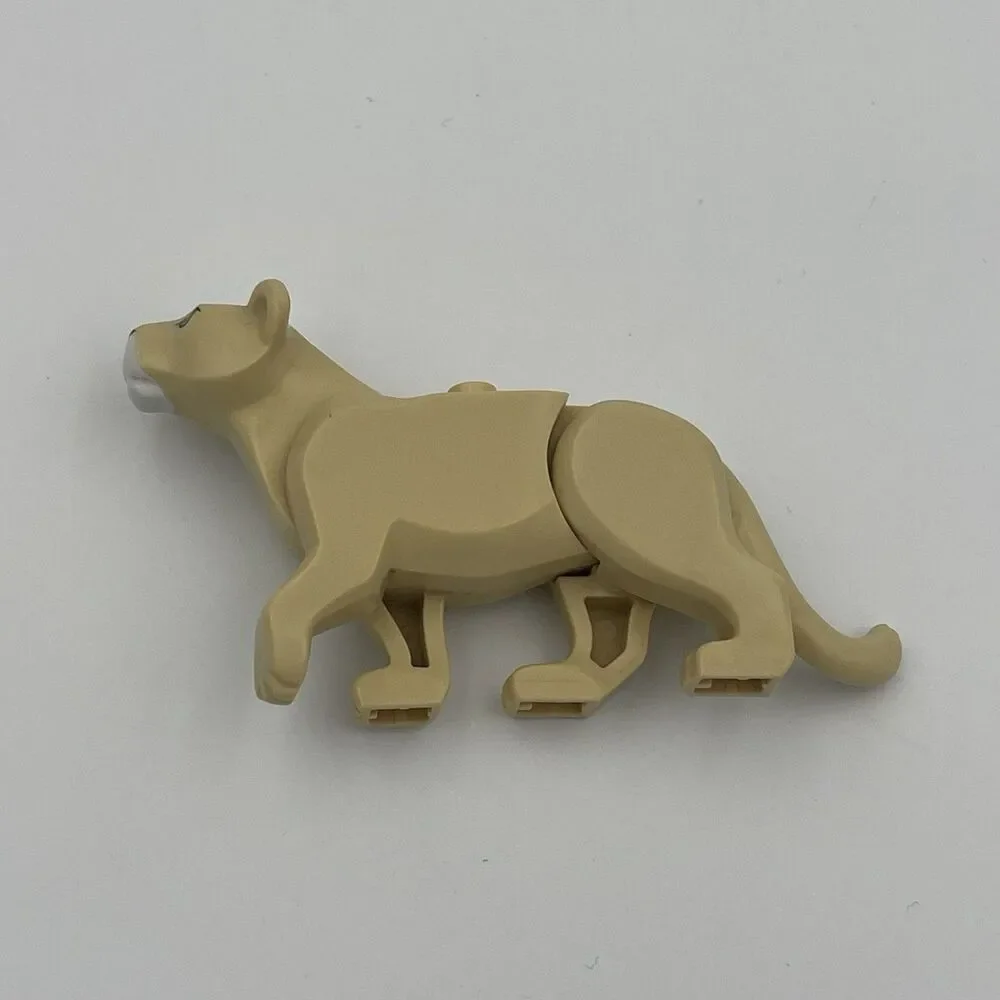 Lego Lioness Minifigure Large Cat Land Animal 60267 60307 Orange Eyes